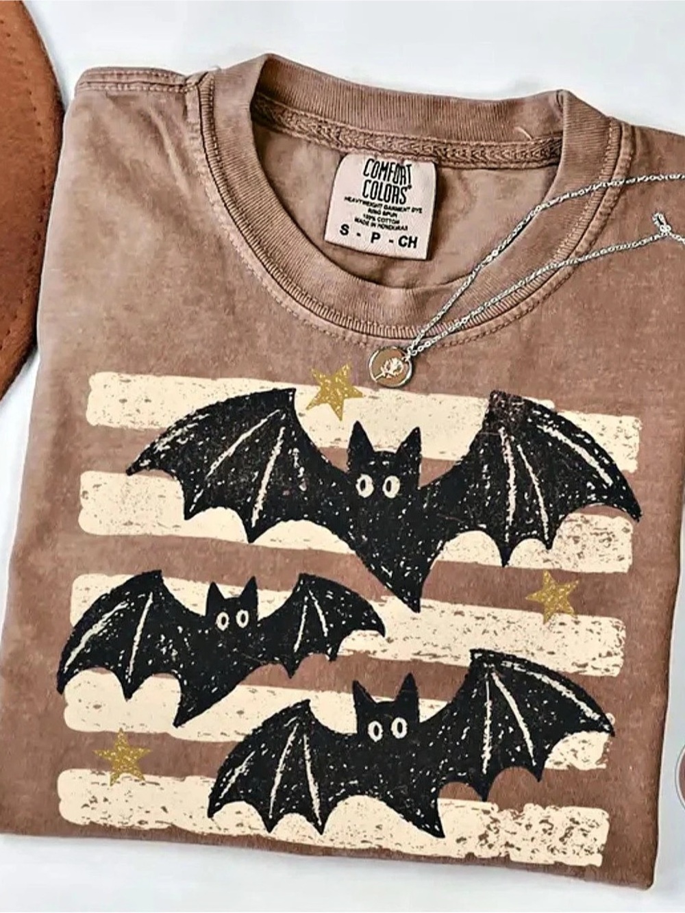 Comfort Colors Bat Graphic Tee Espresso & Cream